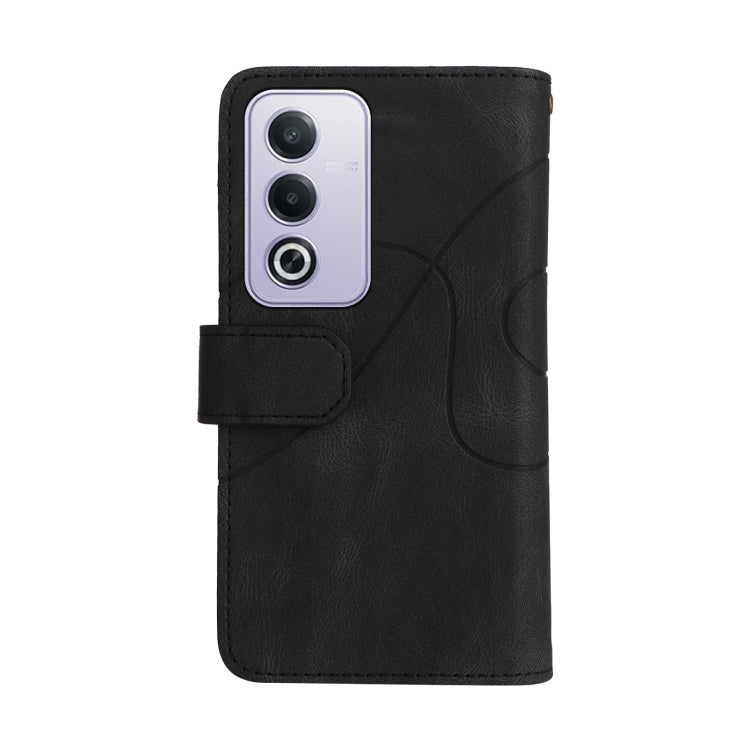 For OPPO A3 Pro 5G / A3 Pro India Dual-color 9 Card Slots Zipper Wallet Leather Phone Case