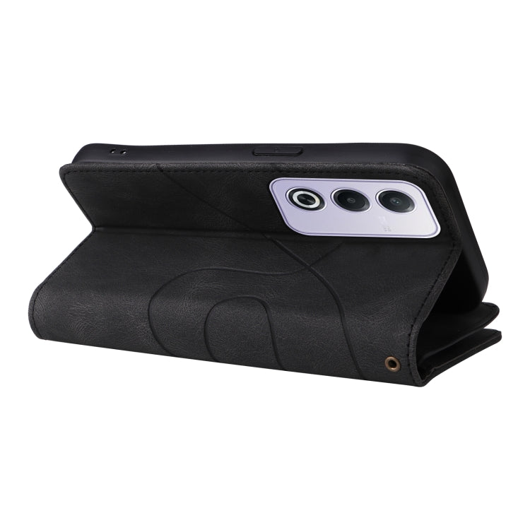 For OPPO A3 Pro 5G / A3 Pro India Dual-color 9 Card Slots Zipper Wallet Leather Phone Case