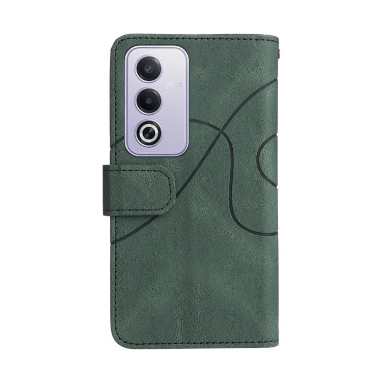 For OPPO A3 Pro 5G / A3 Pro India Dual-color 9 Card Slots Zipper Wallet Leather Phone Case