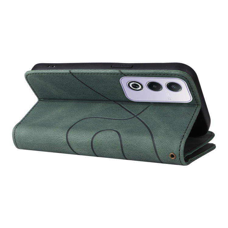 For OPPO A3 Pro 5G / A3 Pro India Dual-color 9 Card Slots Zipper Wallet Leather Phone Case