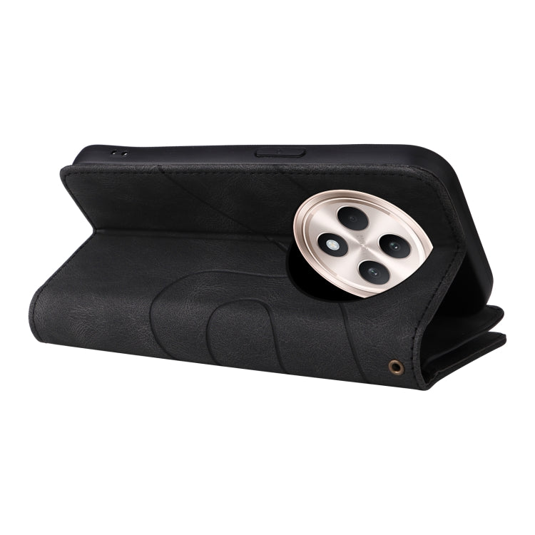 For OPPO Reno12 F 5G Global Dual-color 9 Card Slots Zipper Wallet Leather Phone Case