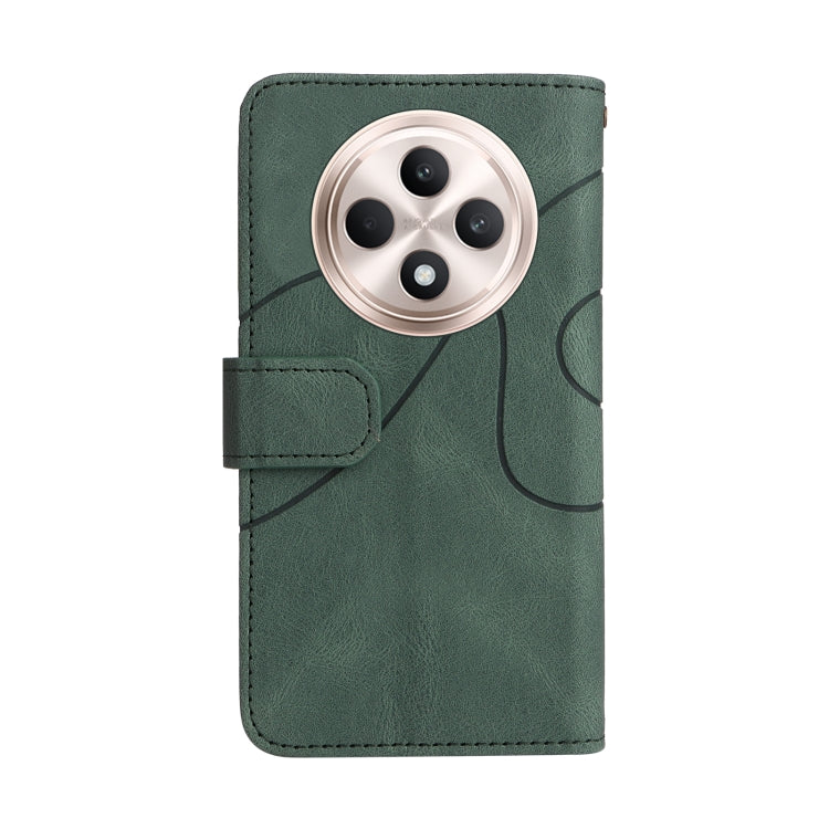 For OPPO Reno12 F 5G Global Dual-color 9 Card Slots Zipper Wallet Leather Phone Case