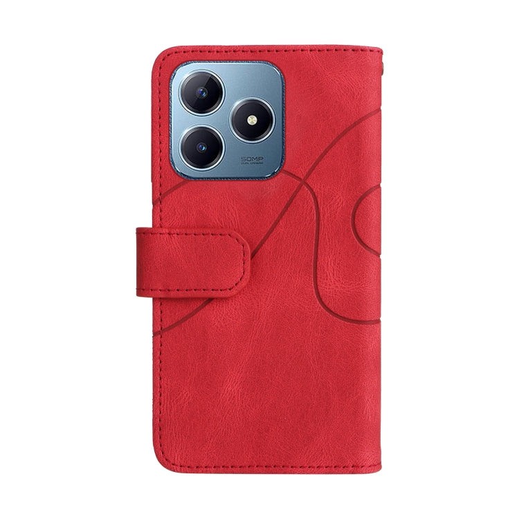 For Realme C63 / C61 / Note 60 Dual-color 9 Card Slots Zipper Wallet Leather Phone Case