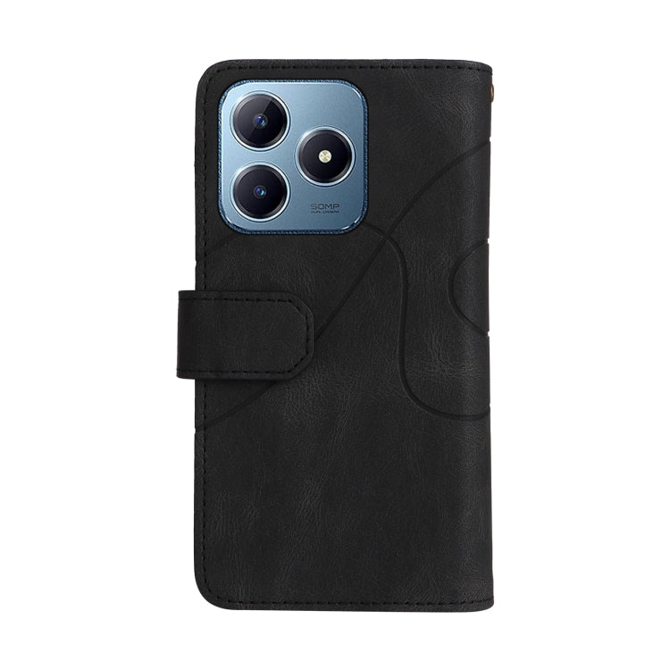 For Realme C63 / C61 / Note 60 Dual-color 9 Card Slots Zipper Wallet Leather Phone Case