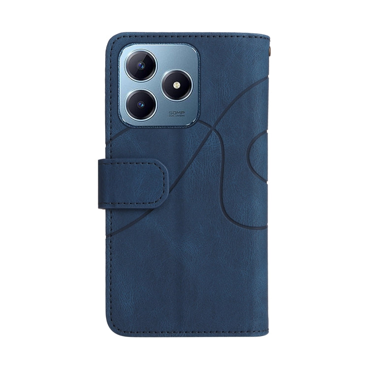 For Realme C63 / C61 / Note 60 Dual-color 9 Card Slots Zipper Wallet Leather Phone Case