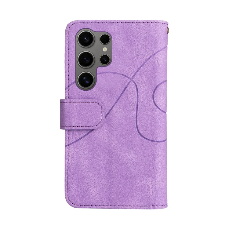 For Galaxy S25 Ultra 5G Dual-color 9 Card Slots Zipper Wallet Leather Phone Case