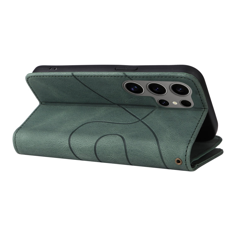 For Galaxy S25 Ultra 5G Dual-color 9 Card Slots Zipper Wallet Leather Phone Case