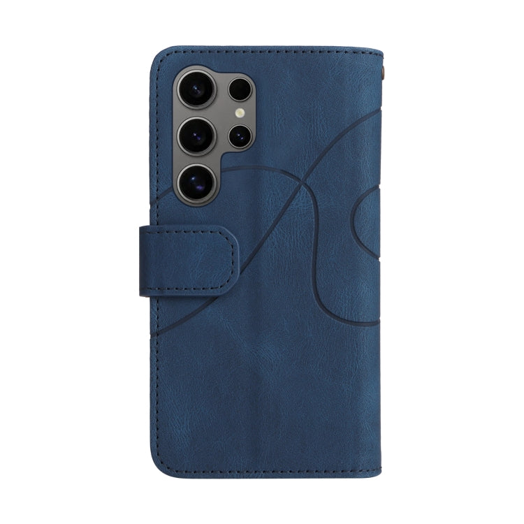 For Galaxy S25 Ultra 5G Dual-color 9 Card Slots Zipper Wallet Leather Phone Case