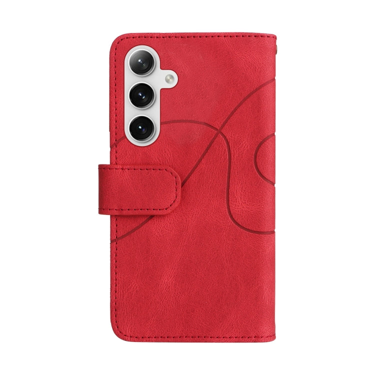 For Galaxy S25 / S24 5G Dual-color 9 Card Slots Zipper Wallet Leather Phone Case