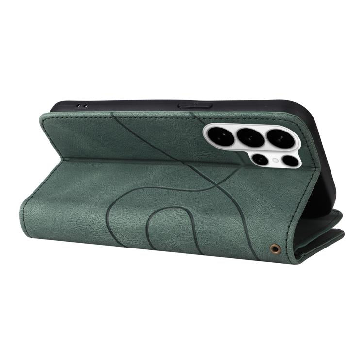For Galaxy S26 Ultra 5G Dual-color 9 Card Slots Zipper Wallet Leather Phone Case