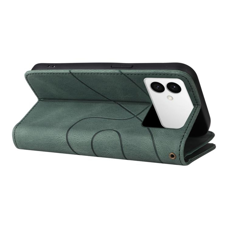 For Galaxy S26 Edge 5G Dual-color 9 Card Slots Zipper Wallet Leather Phone Case