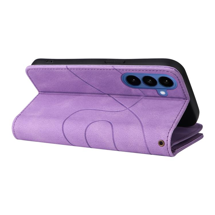 For Galaxy S26 5G Dual-color 9 Card Slots Zipper Wallet Leather Phone Case
