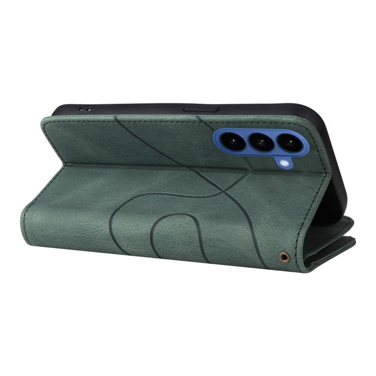 For Galaxy S26 5G Dual-color 9 Card Slots Zipper Wallet Leather Phone Case