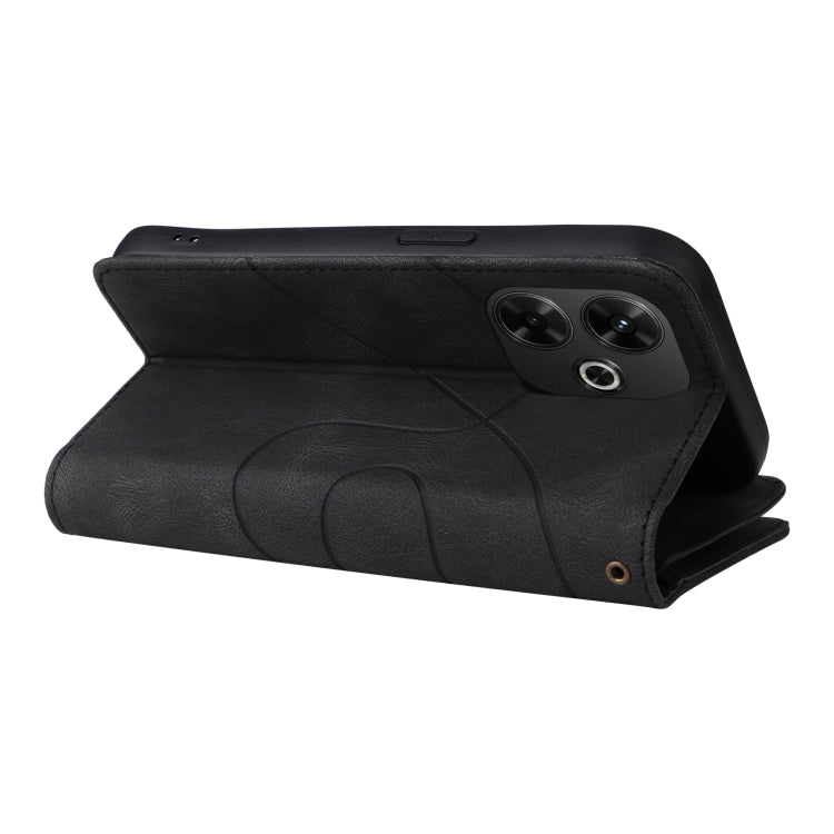 For Redmi 13 4G Global Dual-color 9 Card Slots Zipper Wallet Leather Phone Case