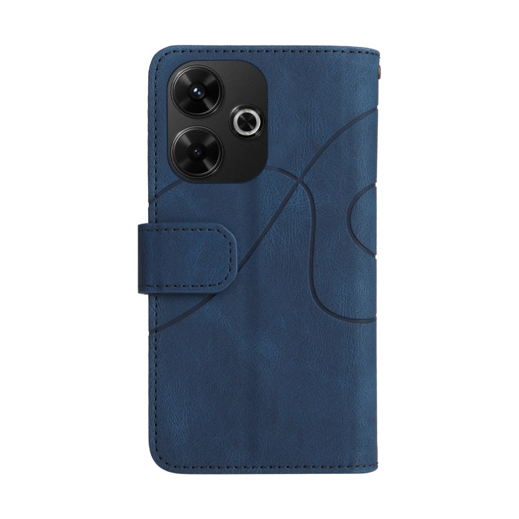 For Redmi 13 4G Global Dual-color 9 Card Slots Zipper Wallet Leather Phone Case
