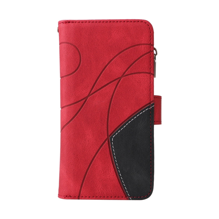 For Redmi 14C 4G Global Dual-color 9 Card Slots Zipper Wallet Leather Phone Case