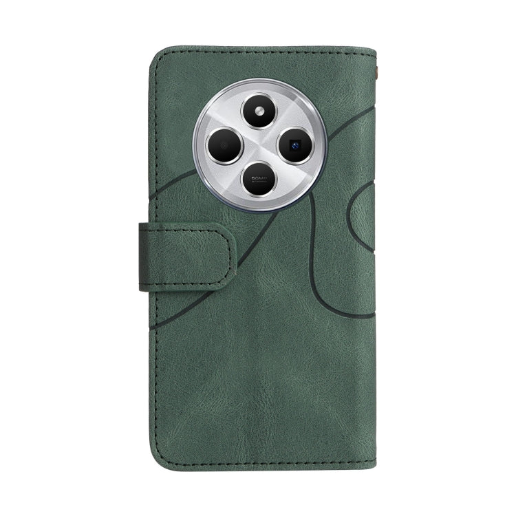 For Redmi 14C 4G Global Dual-color 9 Card Slots Zipper Wallet Leather Phone Case