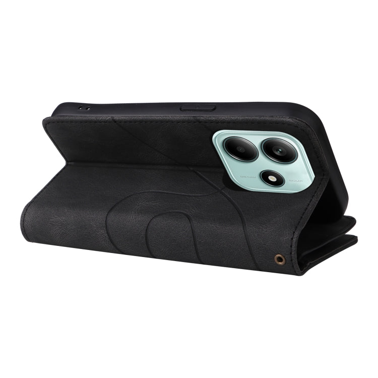 For Redmi Note 14 5G Dual-color 9 Card Slots Zipper Wallet Leather Phone Case