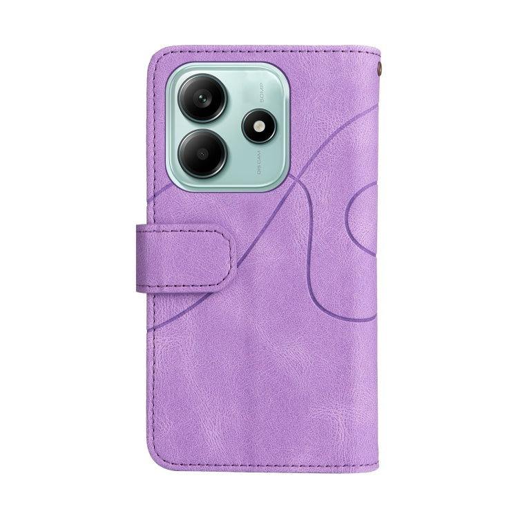 For Redmi Note 14 5G Dual-color 9 Card Slots Zipper Wallet Leather Phone Case