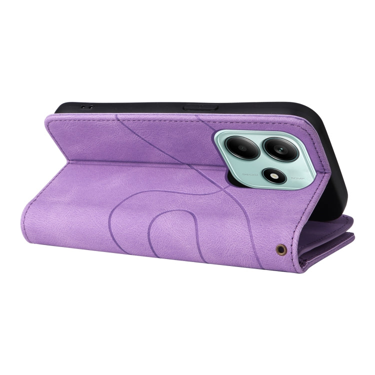 For Redmi Note 14 5G Dual-color 9 Card Slots Zipper Wallet Leather Phone Case