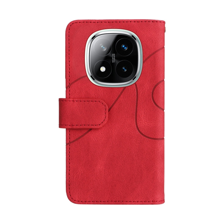 For Redmi Note 14 Pro / 14 Pro+ 5G Dual-color 9 Card Slots Zipper Wallet Leather Phone Case