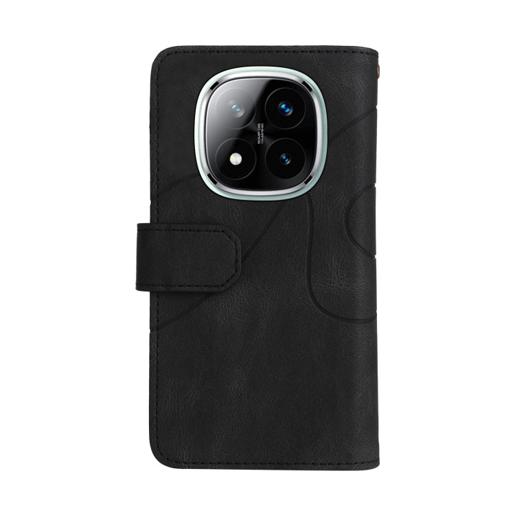 For Redmi Note 14 Pro / 14 Pro+ 5G Dual-color 9 Card Slots Zipper Wallet Leather Phone Case