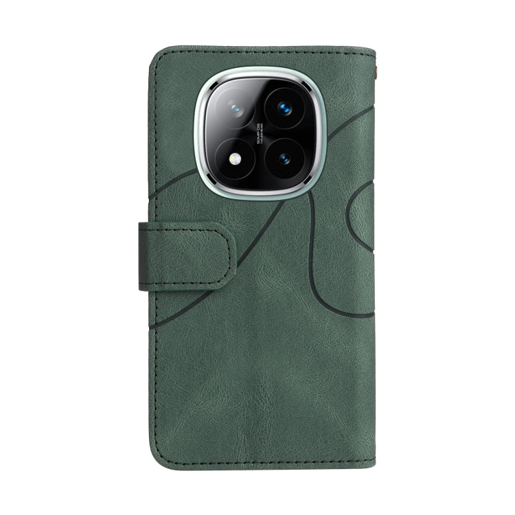 For Redmi Note 14 Pro / 14 Pro+ 5G Dual-color 9 Card Slots Zipper Wallet Leather Phone Case