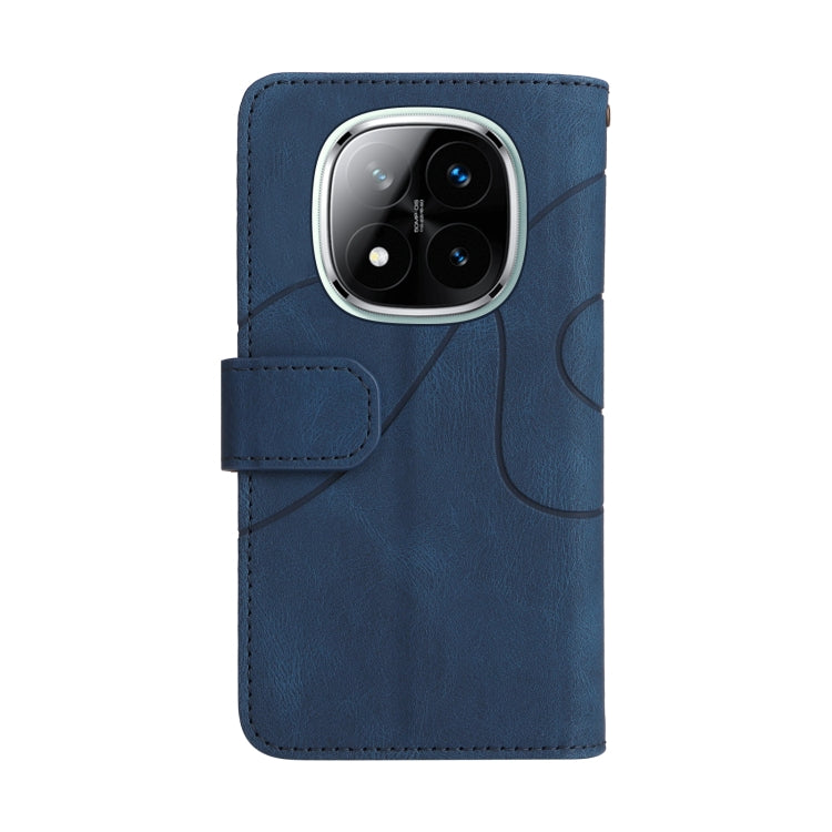 For Redmi Note 14 Pro / 14 Pro+ 5G Dual-color 9 Card Slots Zipper Wallet Leather Phone Case