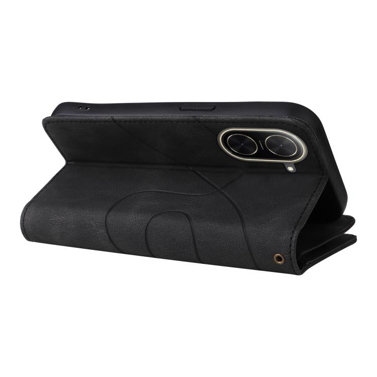 For Redmi  A5 4G 171.7mm / Poco C71 Dual-color 9 Card Slots Zipper Wallet Leather Phone Case