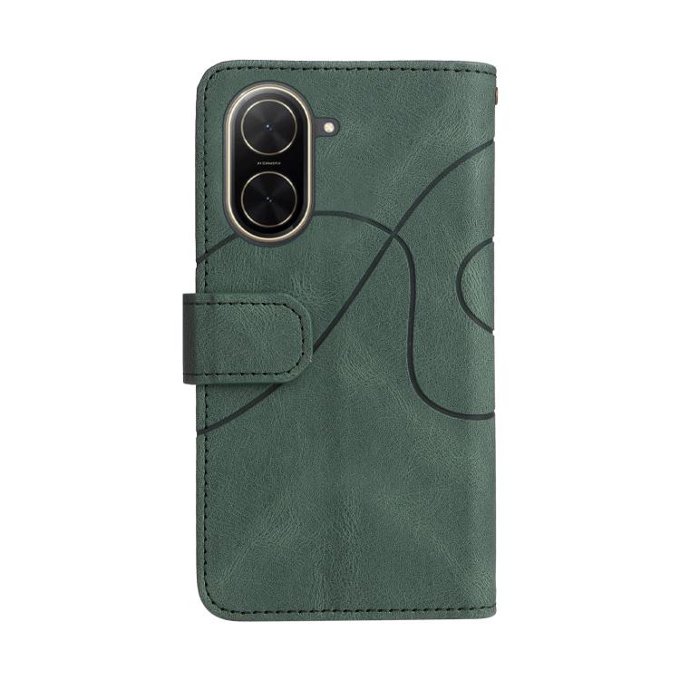For Redmi  A5 4G 171.7mm / Poco C71 Dual-color 9 Card Slots Zipper Wallet Leather Phone Case