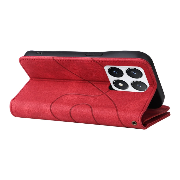 For Xiaomi 14T Pro Dual-color 9 Card Slots Zipper Wallet Leather Phone Case