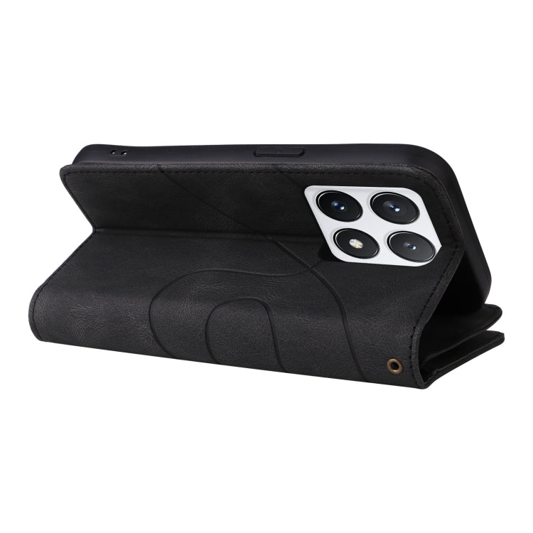 For Xiaomi 14T Pro Dual-color 9 Card Slots Zipper Wallet Leather Phone Case