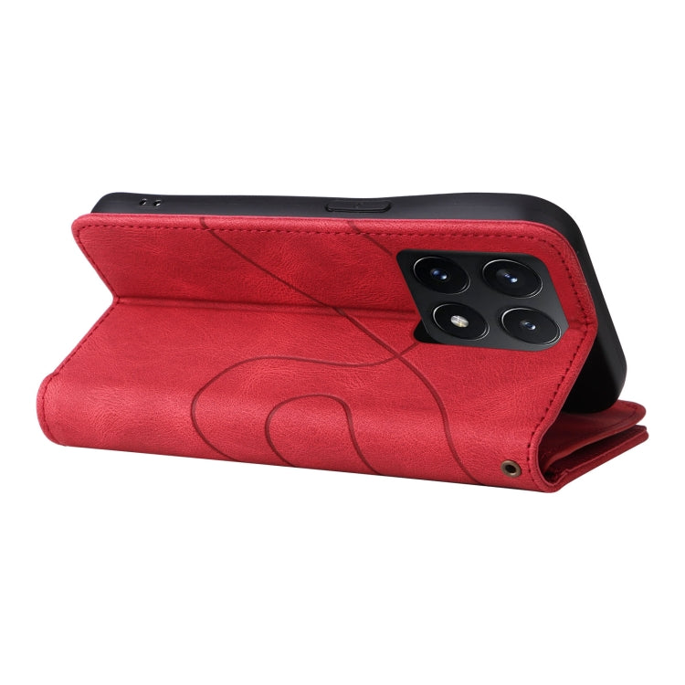For Xiaomi 14T Dual-color 9 Card Slots Zipper Wallet Leather Phone Case