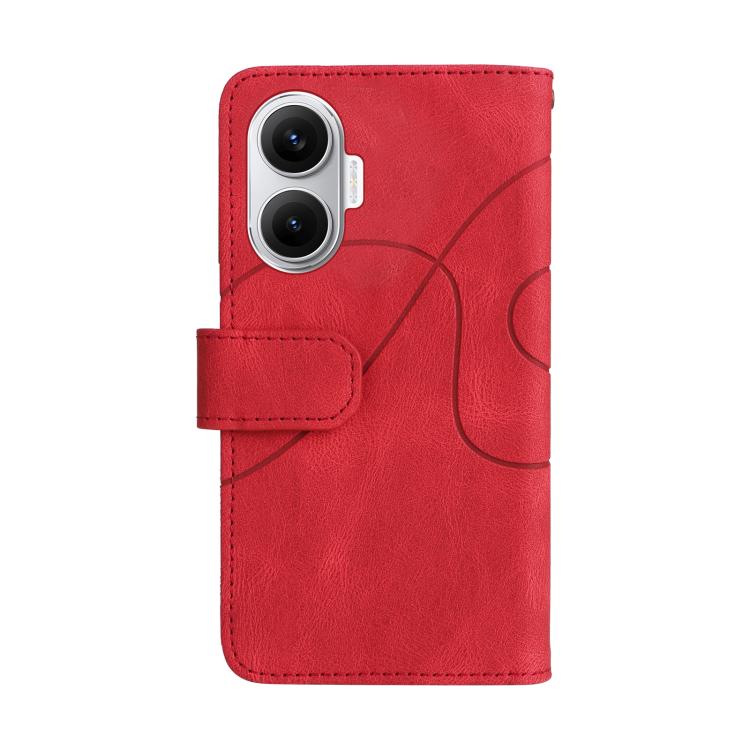 For Xiaomi Poco F7 Dual-color 9 Card Slots Zipper Wallet Leather Phone Case