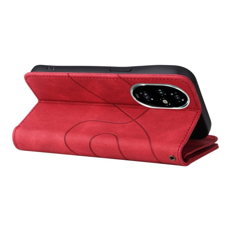 For Honor 200 Pro Dual-color 9 Card Slots Zipper Wallet Leather Phone Case