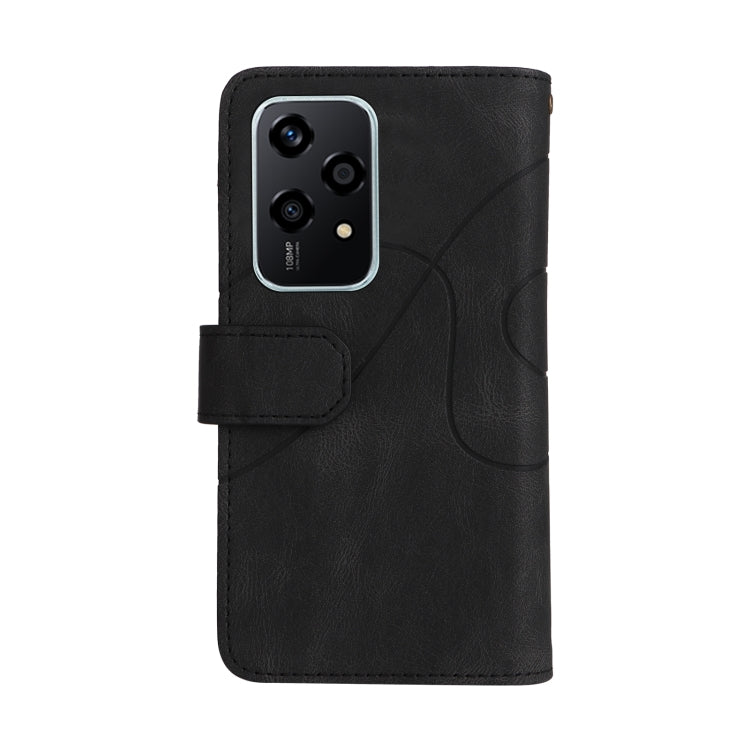 For Honor 200 Lite Global Dual-color 9 Card Slots Zipper Wallet Leather Phone Case