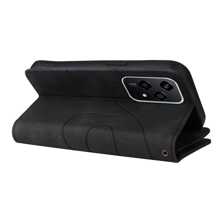 For Honor 200 Lite Global Dual-color 9 Card Slots Zipper Wallet Leather Phone Case