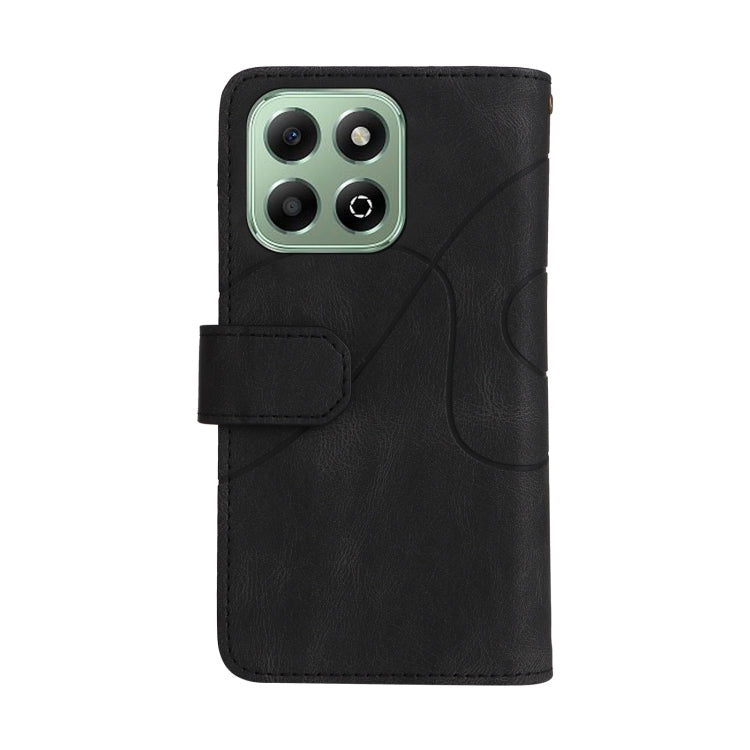 For Honor X6b Dual-color 9 Card Slots Zipper Wallet Leather Phone Case