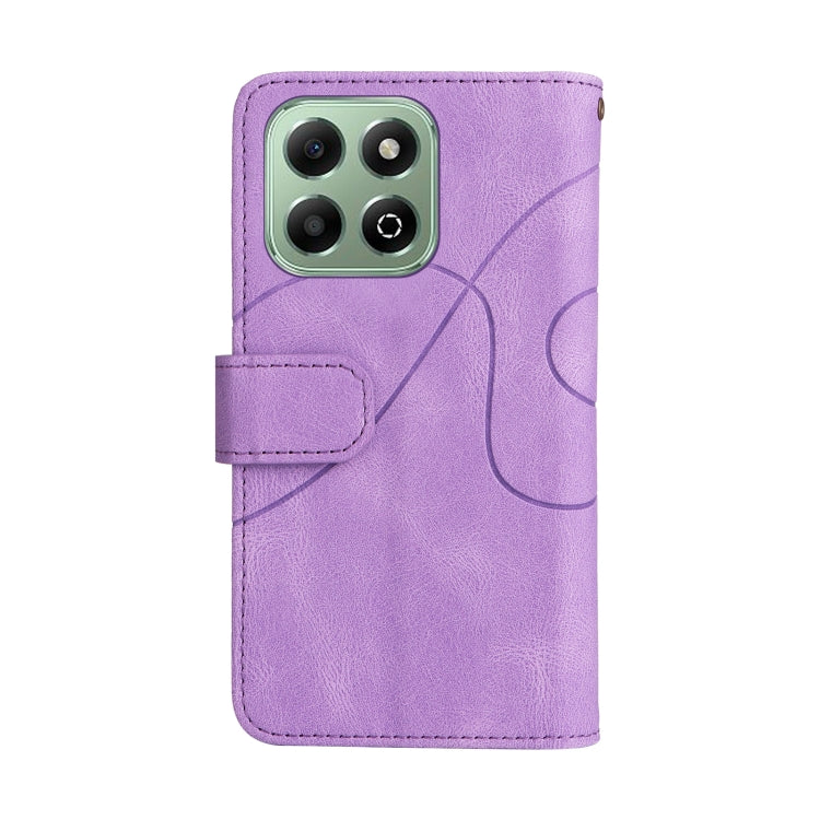 For Honor X6b Dual-color 9 Card Slots Zipper Wallet Leather Phone Case
