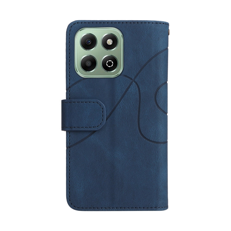 For Honor X6b Dual-color 9 Card Slots Zipper Wallet Leather Phone Case