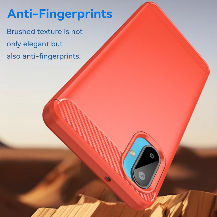 For Samsung Galaxy M06 5G Carbon Fiber Brushed Texture TPU Phone Case