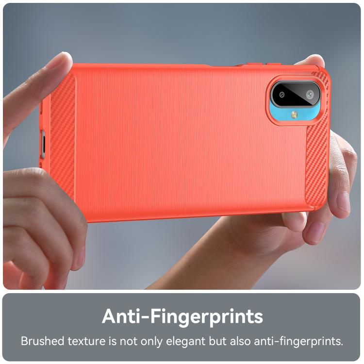 For Samsung Galaxy M06 5G Carbon Fiber Brushed Texture TPU Phone Case