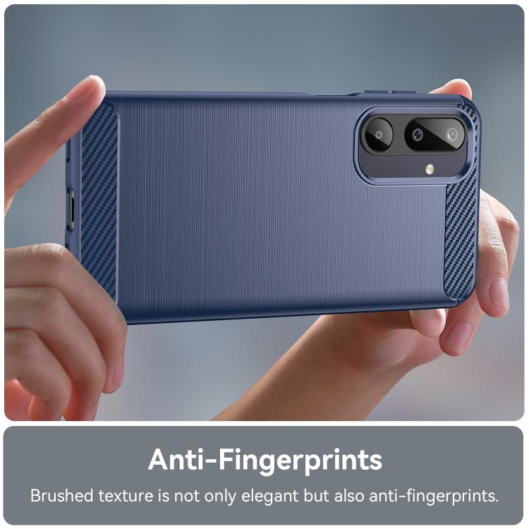For Samsung Galaxy M16 5G Carbon Fiber Brushed Texture TPU Phone Case