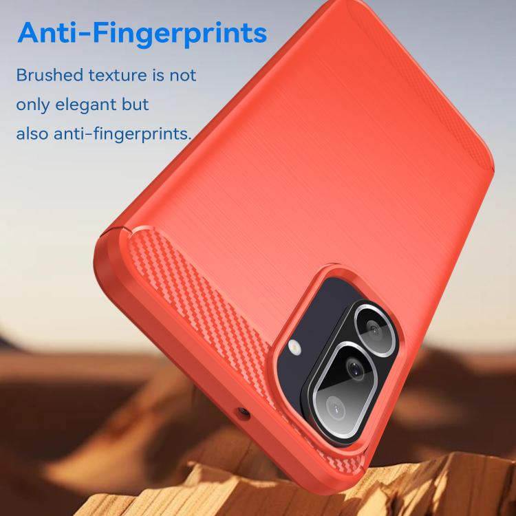 For Samsung Galaxy M56 5G Carbon Fiber Brushed Texture TPU Phone Case