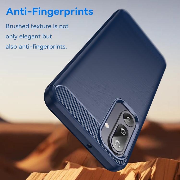 For Samsung Galaxy M36 5G Carbon Fiber Brushed Texture TPU Phone Case