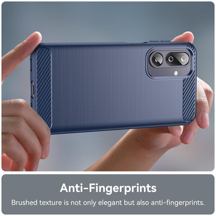 For Samsung Galaxy M36 5G Carbon Fiber Brushed Texture TPU Phone Case