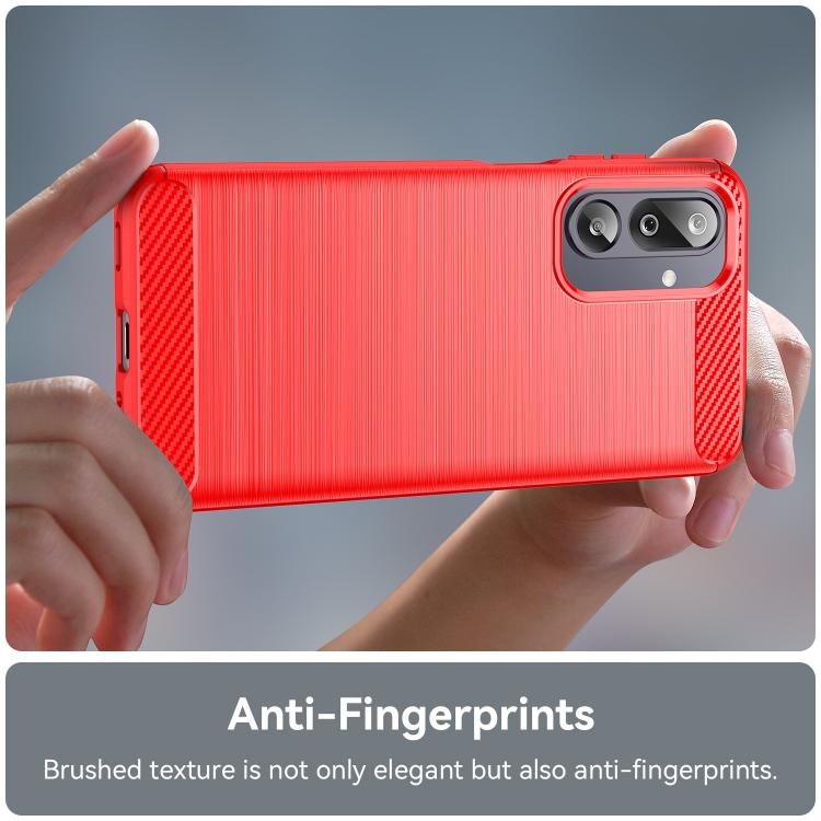 For Samsung Galaxy M36 5G Carbon Fiber Brushed Texture TPU Phone Case