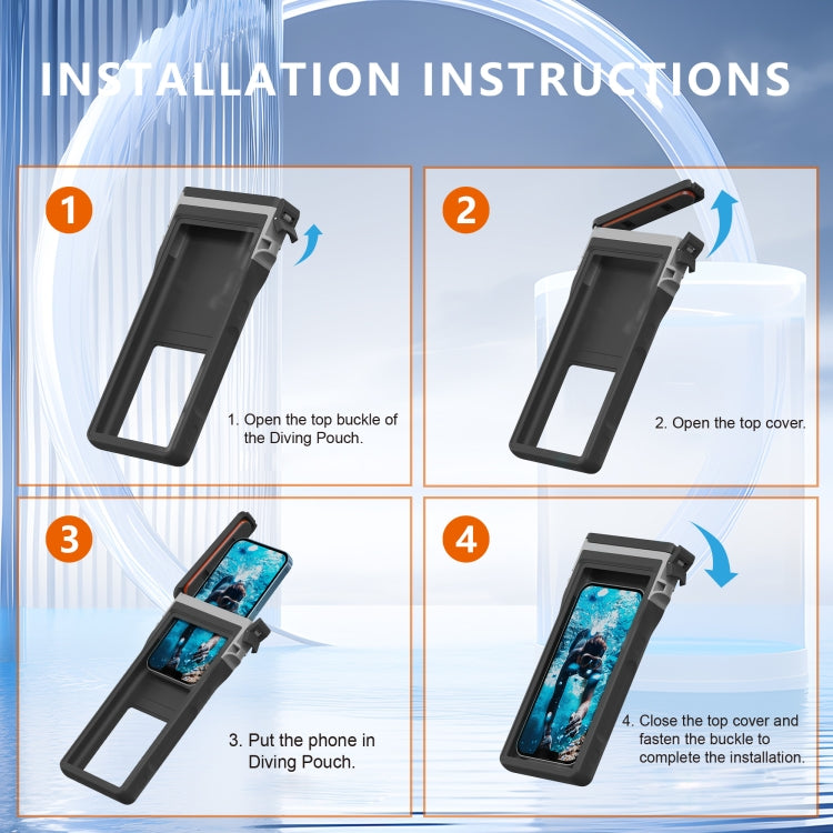 RedPepper 15m Depth Waterproof Phone Diving Pouch with Suction Cup