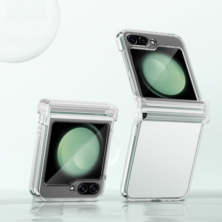 For Samsung Galaxy Z Flip5 Transparent Airbag Shockproof MagSafe Phone Case