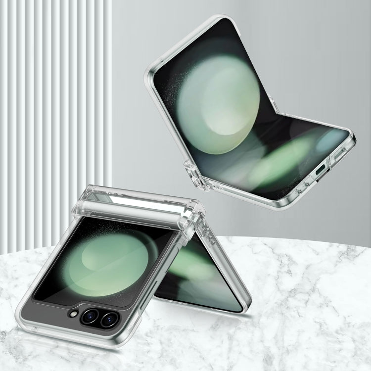 For Samsung Galaxy Z Flip5 Transparent Airbag Shockproof MagSafe Phone Case